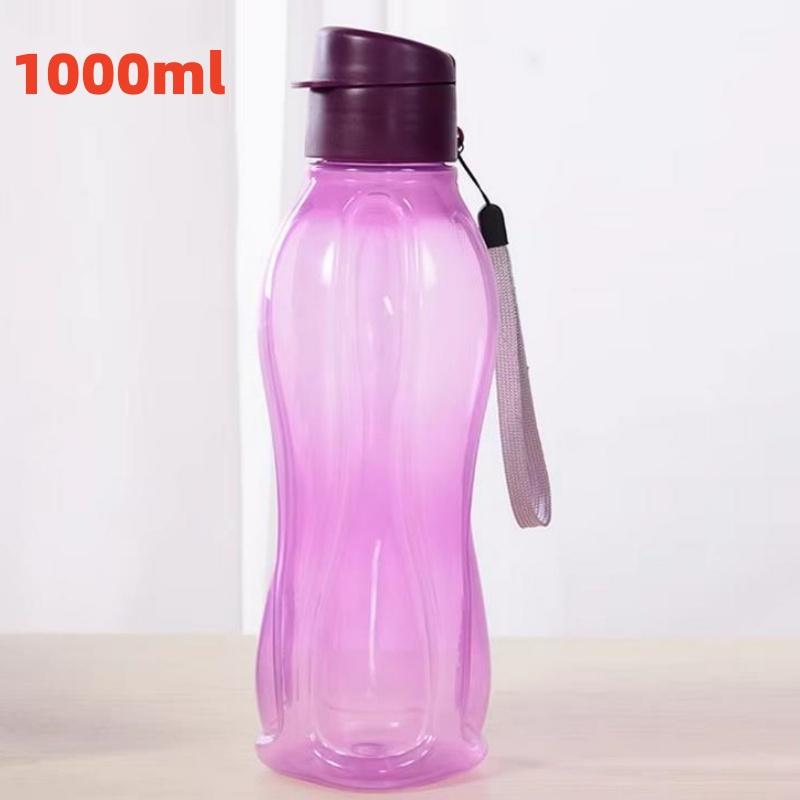 PP Sports Water Bottle 900ML/1L Portable Gym Water Drinking Bottle Outdoor Large Capacity Cup With Rope Leak-Proof Drink Bottle