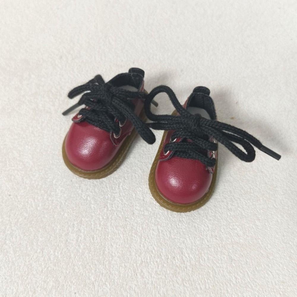 Cool Doll Accessories Multiple Colors Lace-Up Leather Shoes Dress Up Shoes for 1/8 Doll