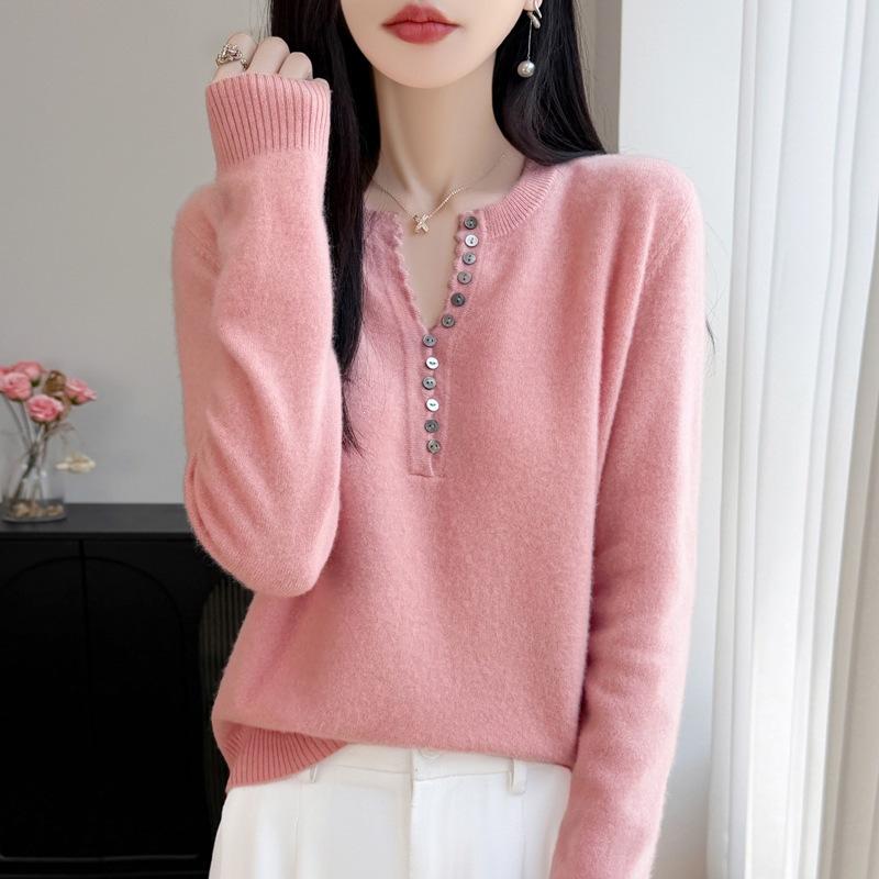 Women Autumn Winter Knit Cardigan Retro Fair Isle Pattern Round Neck Long Sleeve Loose Wool Blend Sweater Coat Casual Outerwear