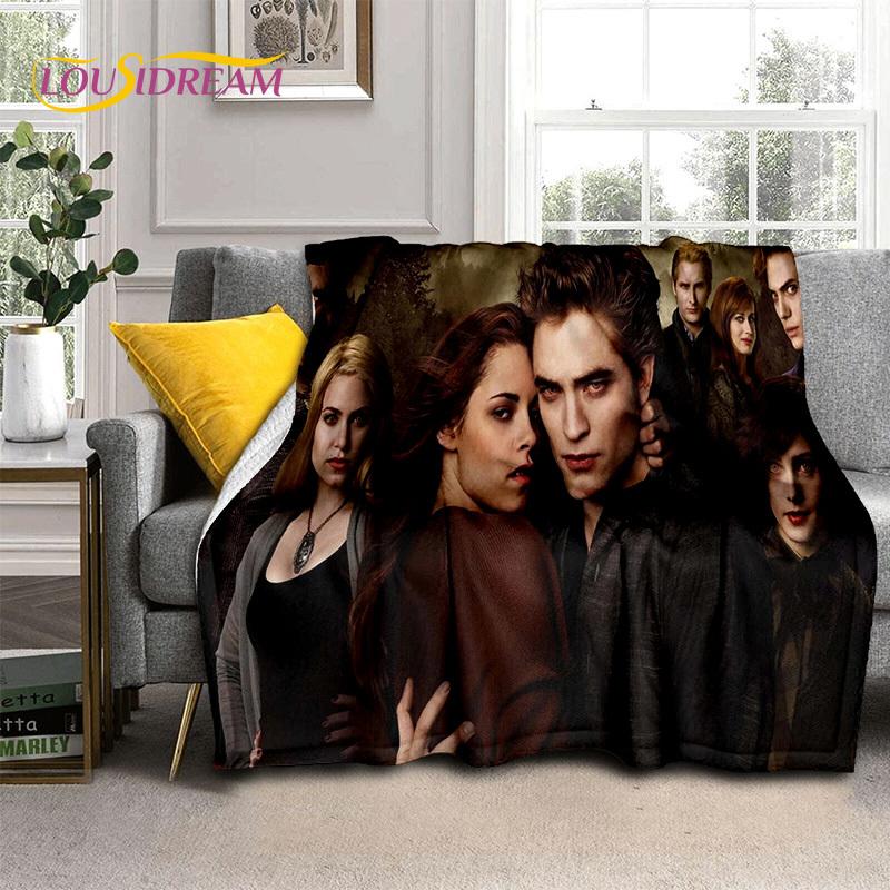 Film Stmívání Bella Edward Deka, Měkká přehozová deka pro Domácnost Ložnici Postel Pohovku Piknik Cestování Kancelář Krycí deka Dítě