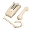 Retro Wall Phone Waterproof Decorative Corded Telephone with Volume Control for Home Bar Bathroom Beige