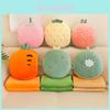 Fruit Plush Pillow With Warmth Blanket For Summer Relaxation And Office Comfort