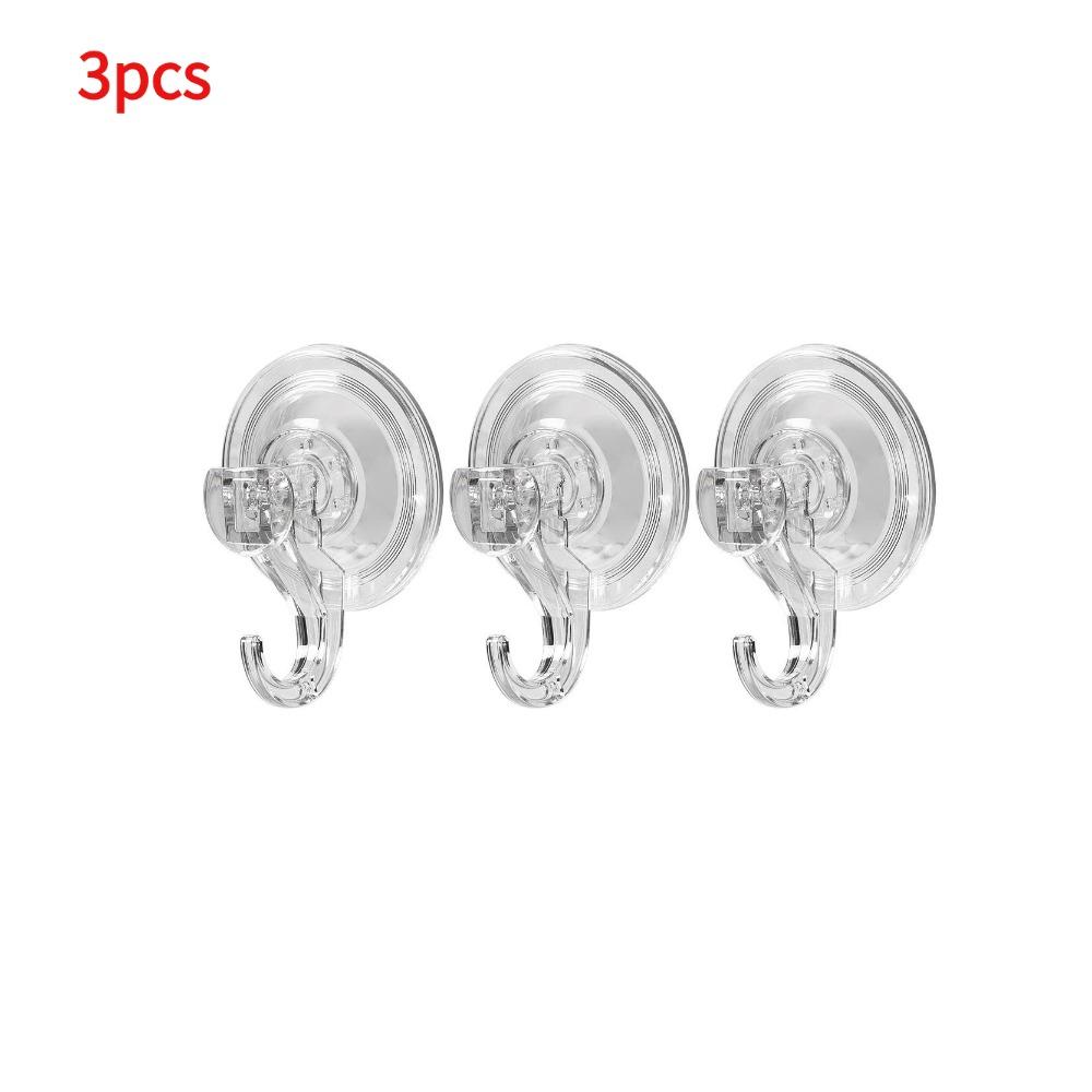 Suction Cup Hooks Clear Reusable Heavy Duty Vacuum Suction Cup Hooks Kitchen Bathroom Hooks for Towel Wall Hook Storage Holder