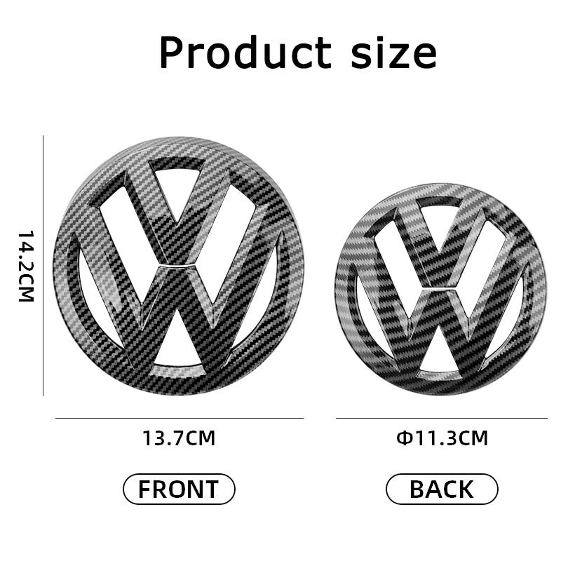 For VW VOLKSWAGEN New Car Emblem Front Grille Rear Trunk Lid Sticker Badge Decals For VW Polo Golf MK6 MK7 MK8 Passat B6 B7 B8 T
