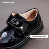 Boys' Black Leather Loafers - Soft Sole for Spring/Autumn, British Style, Perfect for Primary School Performances