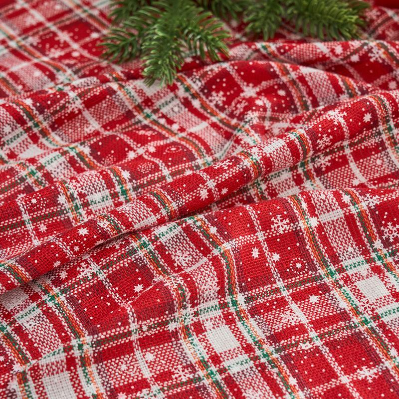 Christmas Decor Fat Fabric Bundles Buffalo Plaid Fat Quarters Square Charm Yarn-Dyed Checked Quilting for DIY Crafting Sewing