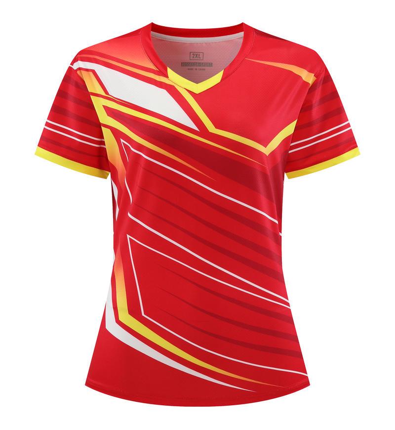 Women's Short Sleeve Sports Set: Badminton, Volleyball, Table Tennis Training Jersey