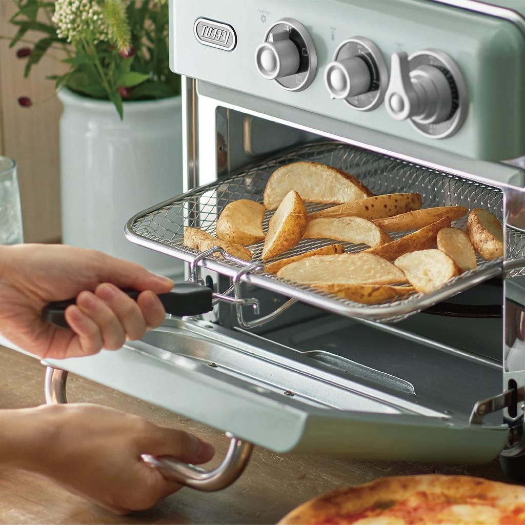 Brødrister stekeovn stekeovn grill sakte baking gjæring dampfunksjon retro [Toffy] Ikke-steikt K-TS5 5-i-1 ikke-steikt K-TS5-PA