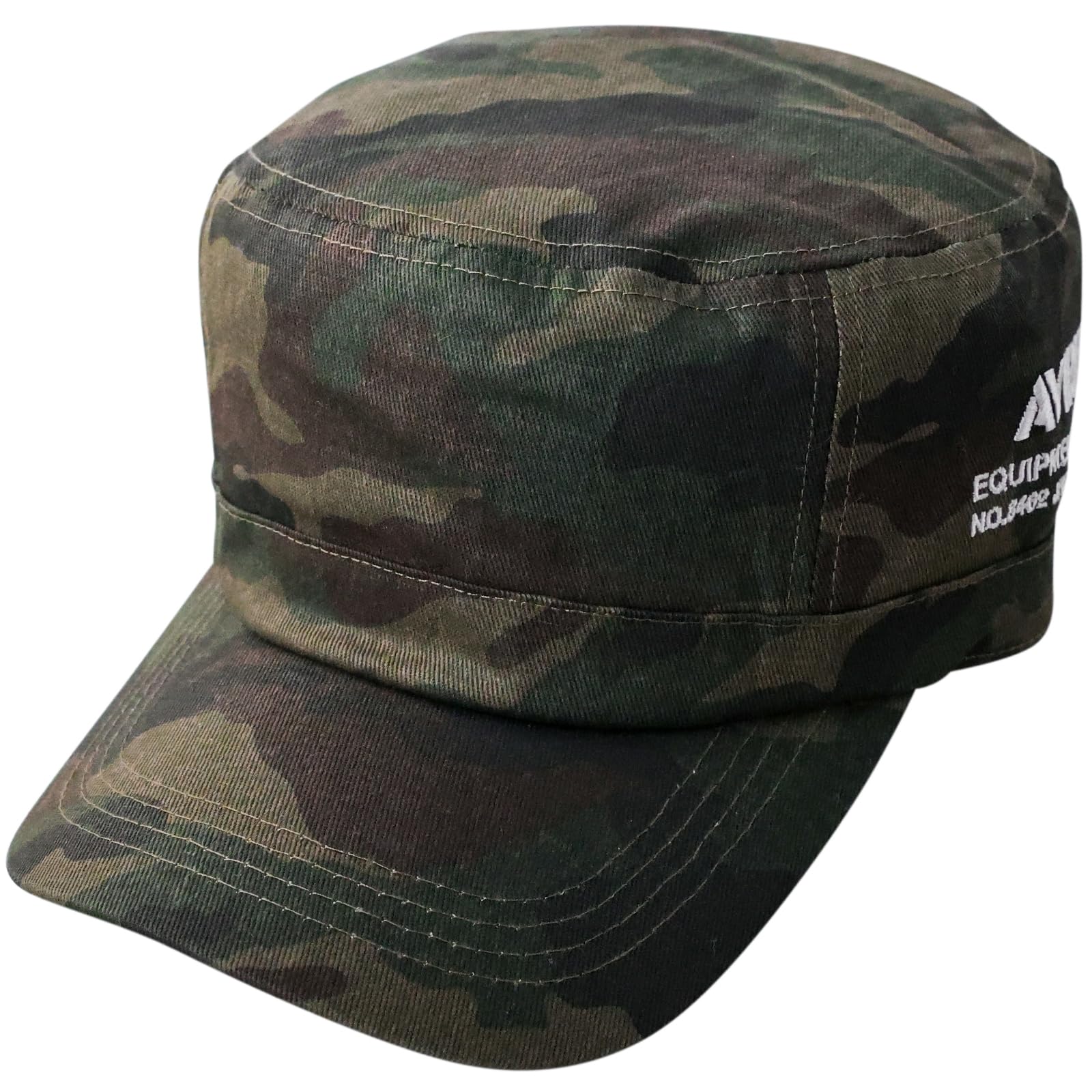 

Custom Numbered Embroidery Military Work Cap Available in 2 Sizes XL Large Size Hat Deep Big Size 62cm Golf Cap Camouflage x [Avirex] Men s (JP,