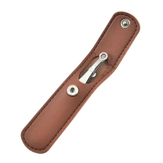 

Триммер для носа Yousheng с длительным сроком службы, минималистичный пинцет из нержавеющей стали для стрижки волос в носу для мужчин коричневый