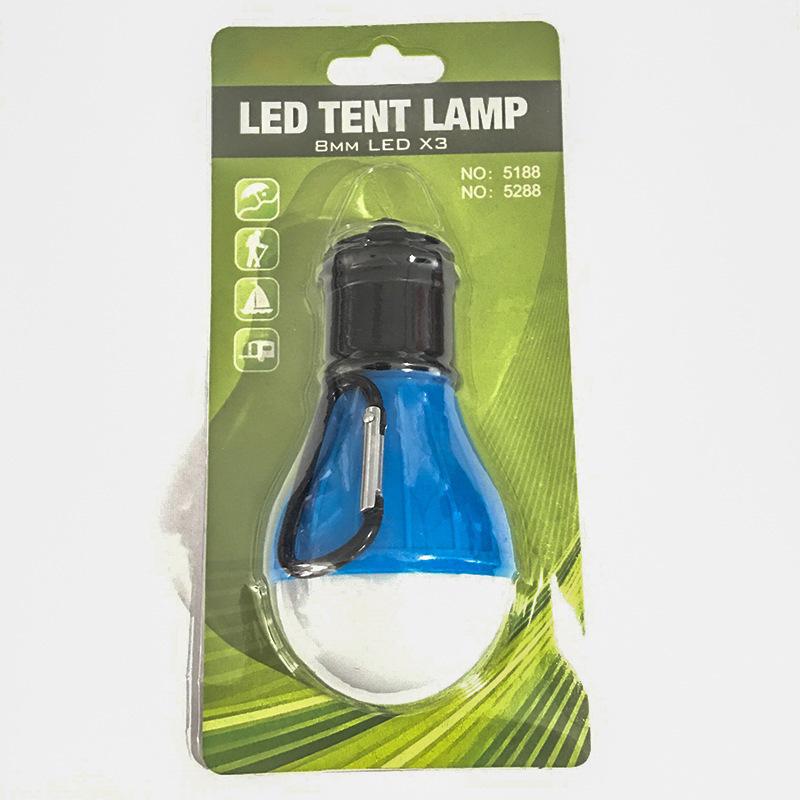 1Pc Outdoor Tent Light Cross-border Spherical Camping Light 3led Portable Hook Light Mini Emergency Camping Signal Light