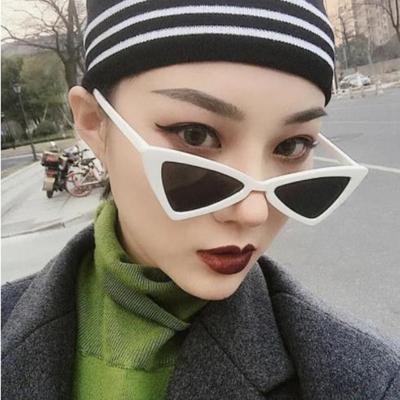 Vintage Black Cat Eye Sunglasses Woman Triangular Cateye Design Ladies Sunglasses Leopard Lens Cute Sexy Mirror Glasses