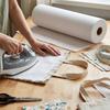 38 Grams/Square Meter White Non-woven Fabric Ironed Lined Sewing Rolls (11.81 In X 708.66 In) - Suitable Sewing, Clothing, Bags