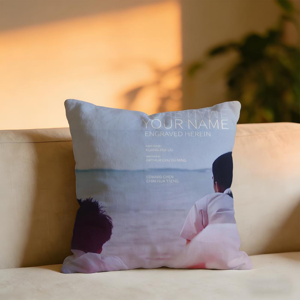 

Your Name Engraved Herein Cushion Cover Cozy Velvet Throw PillowSoft Warm Cushion For Sofa Bed 30x30 cm