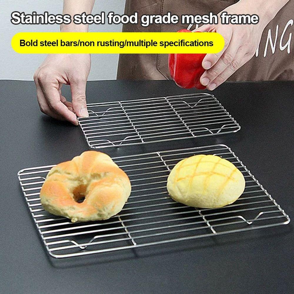 New Stainless Steel Cooling Rack Non-stick Silver BBQ Tray Baking Tray