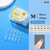 100 Pièces Embouts d'Ongles Amande Couvrance Totale Mat Gel Souple Faux Ongles Pour Salon de Manucure DIY Manucure Maison Création d'Art pour Ongles