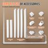 SucceBuy Mini Split Line Set Cover PVC Decorative Pipe Line Cover For Air Conditioner Easy To Install Paintable for Heat Pump