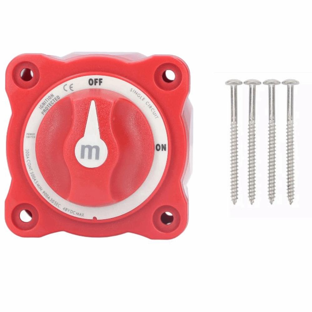 

IP66 Waterproof Battery Power Cut 300A Disconnect Switch Battery Disconnect Switch RV Vehicle красный