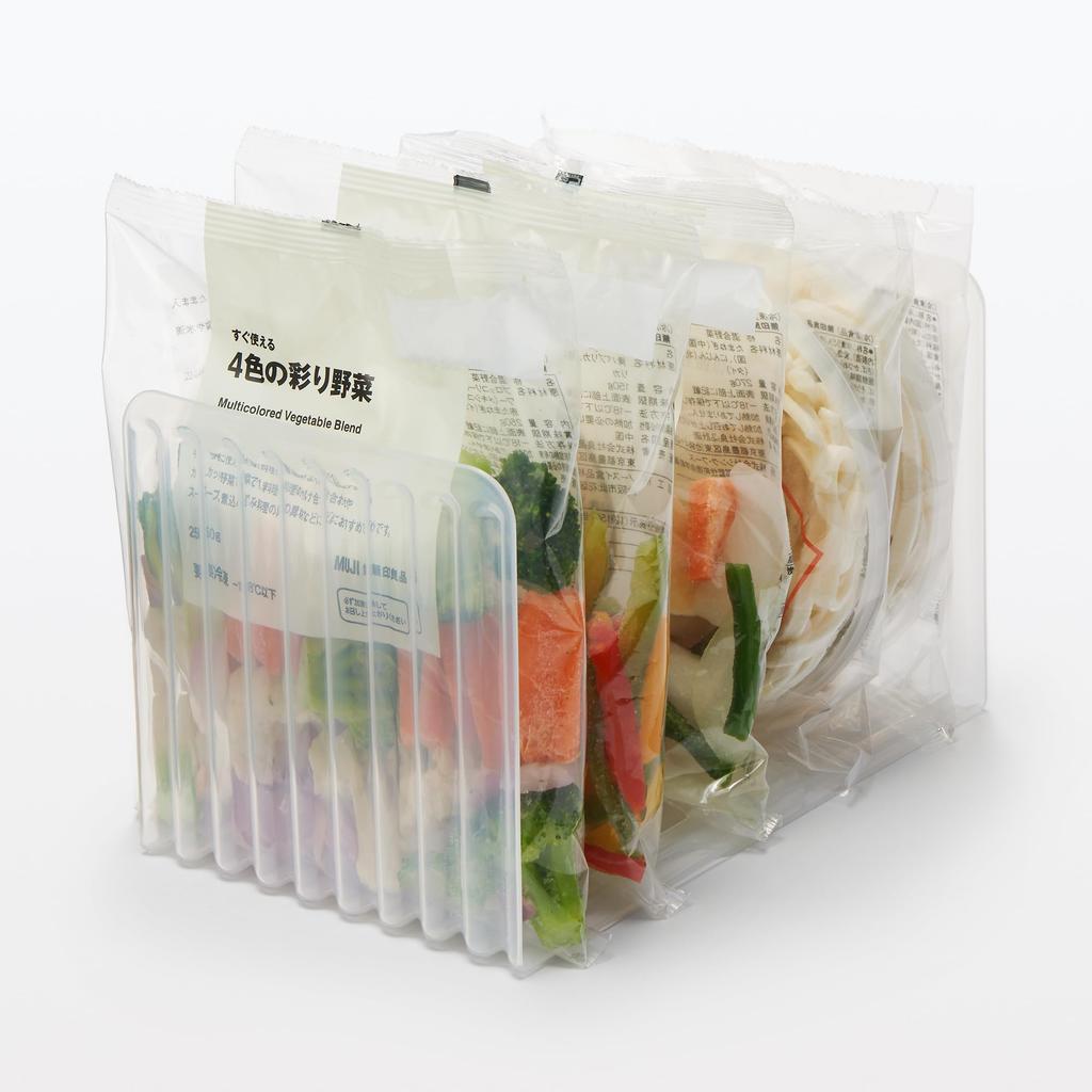 MUJI Freezer 14cm Wide x Deep x Suitable for Clothing Storage Cases and Storage Boxes Mix-and-Match Divider, Semi-Transparent, Approx. 14.5cm 14.5cm