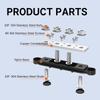 Upgrade 250A 12V Bus Bar Battery Power Distribution Block Car Audio 12 Volt DC Busbar 4 X 3/8" Posts 6 X #8 Screws for Marine