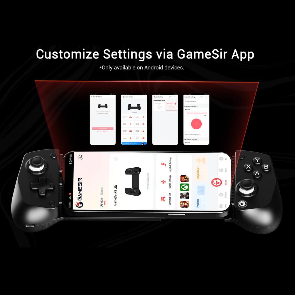 GAMESIR X5 Lite Розкладний ігровий контролер Тип C Мобільна ігрова ручка для iOS Android