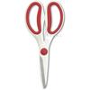 Kitchen Scissors Disassemblable, Stainless Steel, Serrated Edge, Non-Slip Grip, Professional Grade, Mother's Selection, Paprika Red,
