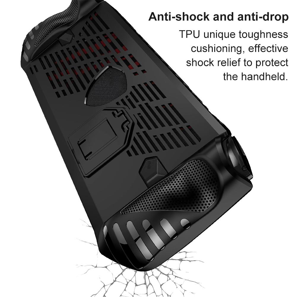 For MSI Claw Handheld Console TPU Case Protector Shell Sleeve with Kickstand Full Protective Shell Anti-Scratch Game Accessories