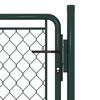 VidaXL Steel Gate 100x100 Cm Green