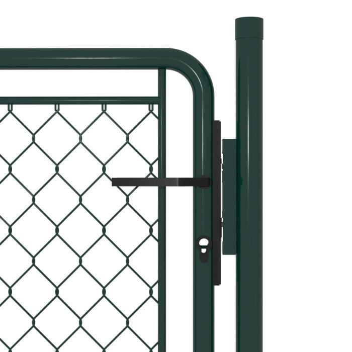 VidaXL Steel Gate 100x100 Cm Green