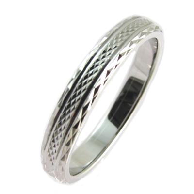 [P1953] - Silver Wedding Ring 'Lien d'Amour' (rhodium-plated) - 3 Mm…