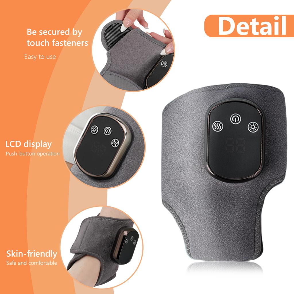 Electric foot and hand massager can vibrate and heat the ankles and ankles, and the bracket joints are portable, which can relax