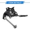 Air Suspension Ride Height Level Sensor Compatible for Acura ZDX 2010-2012, Durable ABS Plastic Black Front Right Side Headlight Level Sensor