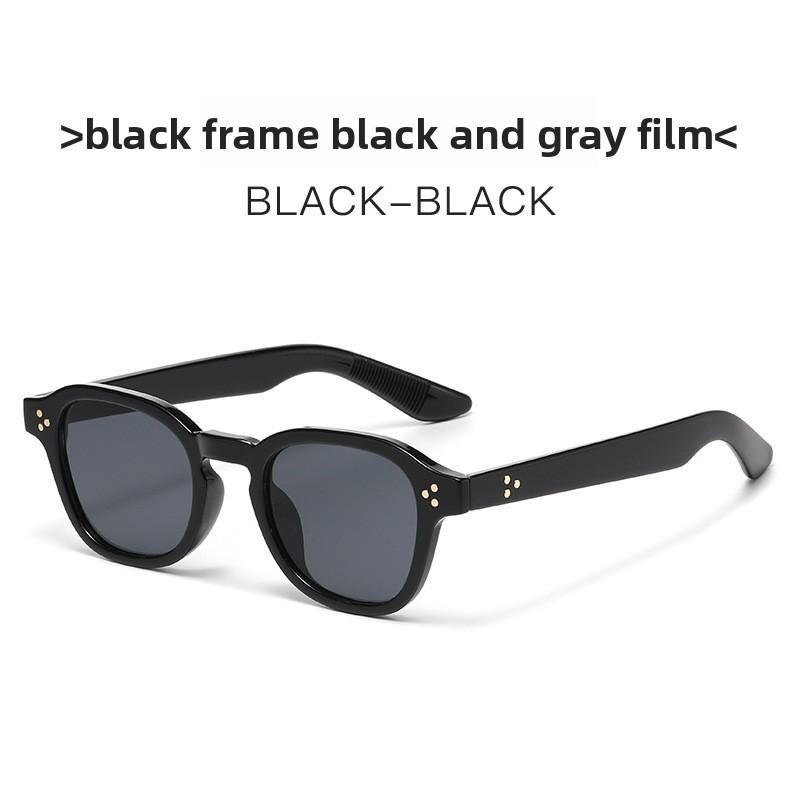 Vintage Round Frame Sunglasses With Uv400 Protection For Fashionable Outings And Travel