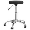VidaXL Swivel Office Chair, Black, Velvet