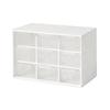 9-Schubladen Handgefertigte Perlen Aufbewahrungsbox Transparente Schubladen Schmuck Make-up Kleine Gegenstände Mädchen Haarschmuck Stapelbarer Organizer