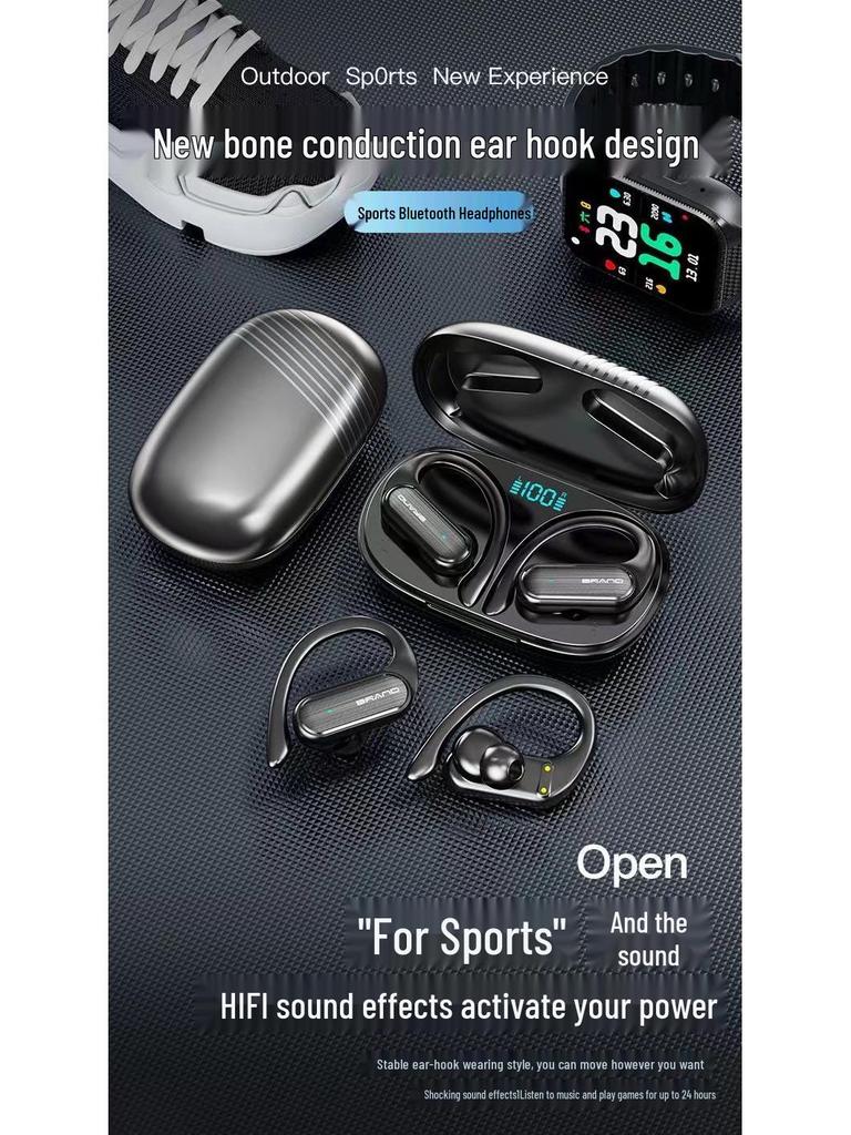 A520 Wireless Bluetooth Over-Ear Noise Cancelling Headphones with Digital Display - Long Standby & High-Quality Stereo Sound