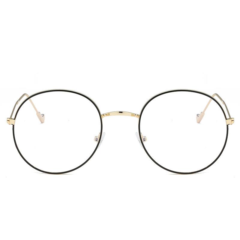 Retro Round Frame blue film Radiation Glasses Ultralight Men Women Fashion Blue Light Blocking Glasses Eyewear Students