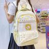 Schoolbag Korean College Style Cute Girl Fresh and Sweet Dopamine Student Class Schoolbag Casual Light Backpack