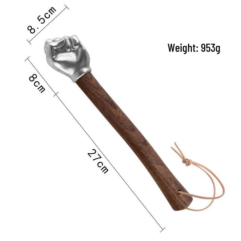 Compact Wood-Handled Machinist Hammer for Electricians and Household Use