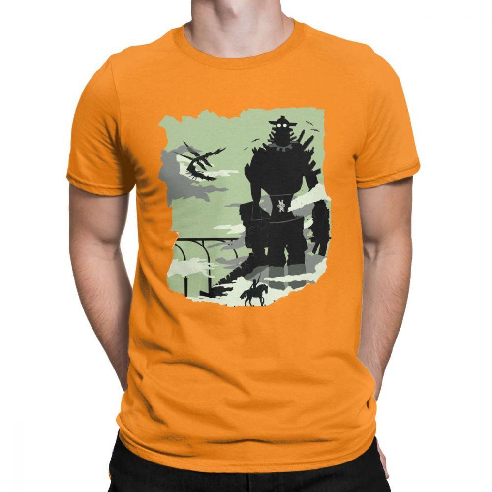 Silhouette Of The Colossus Tshirt Men Shadow of the Colossus Humorous Cotton T Shirt 2021 Clothes