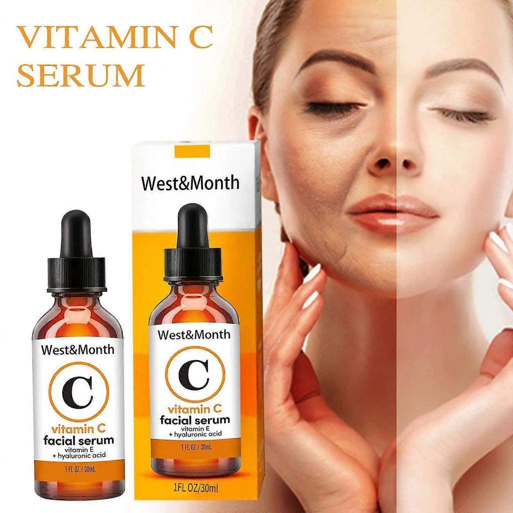Vitamin C Serum für Gesichtsaufhellung Gesichtsserum Hyaluronsäure Dunkle Fleckenentferner Hautpflege