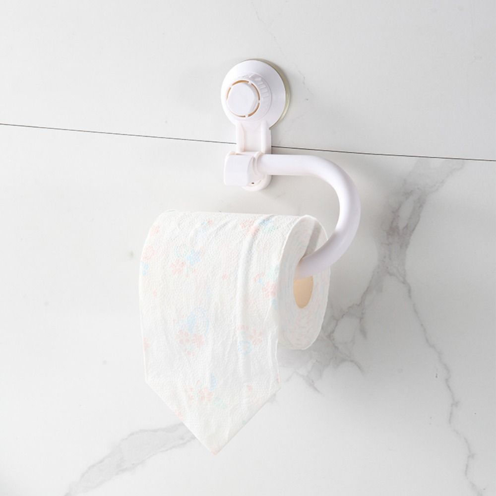 No Punching Suction Cup Toilet Paper Holder moisture-proof Suction Cup Rack  Bathroom