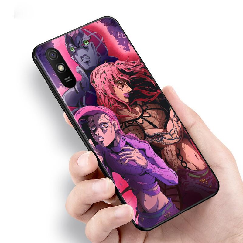 Anime JoJo Diavolo dla Xiaomi Redmi 9C 9T 9I 9AT 9A 9 8A 8 7A 7 6A 6 5 A 4X Prime Pro Plus czarny miękki futerał na telefon