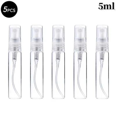 Clear Empty Small Spray Bottle, Fine Mist 2oz/55ml Refillable Pocket Size Sprayer Plastic Travel Bottle Set Makeup Bottle,