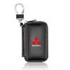 Genuine Leather Men's Key Card Bag High-quality Multi-function Key Box For Mitsubishi Mirage G4 KU8