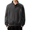 High-End American Retro Heavyweight Half-High Collar Men's Hoodie - Autumn Loose Henley Style