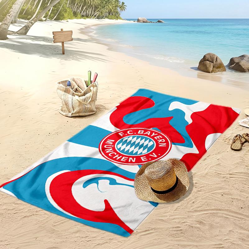 Toalla de Playa Estampada del Bayern Secado Rápido Suave Portátil Grande Rectangular Manta de Playa para Viajes Piscina