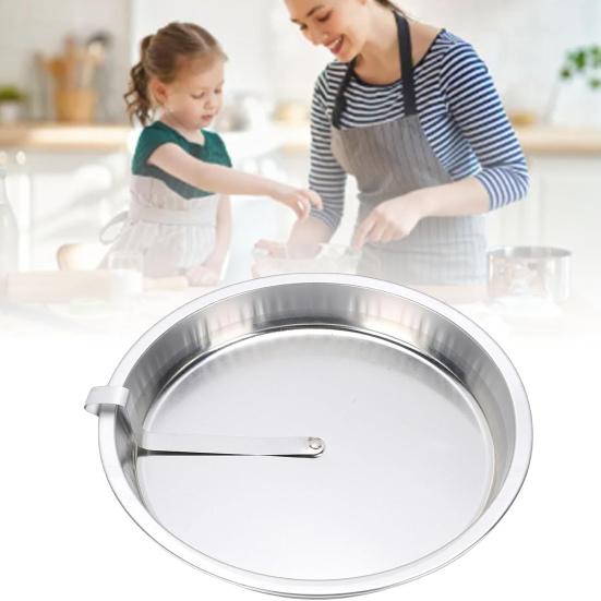 Okrągła Forma do Ciasta ze Stali Nierdzewnej Nieprzywierająca Łatwa do Wyjęcia Forma do Pieczenia do Domowych Ciast DIY Odporna na Ciepło Forma do Piekarnika do Domowego Pieczenia Prezenty Kuchenne