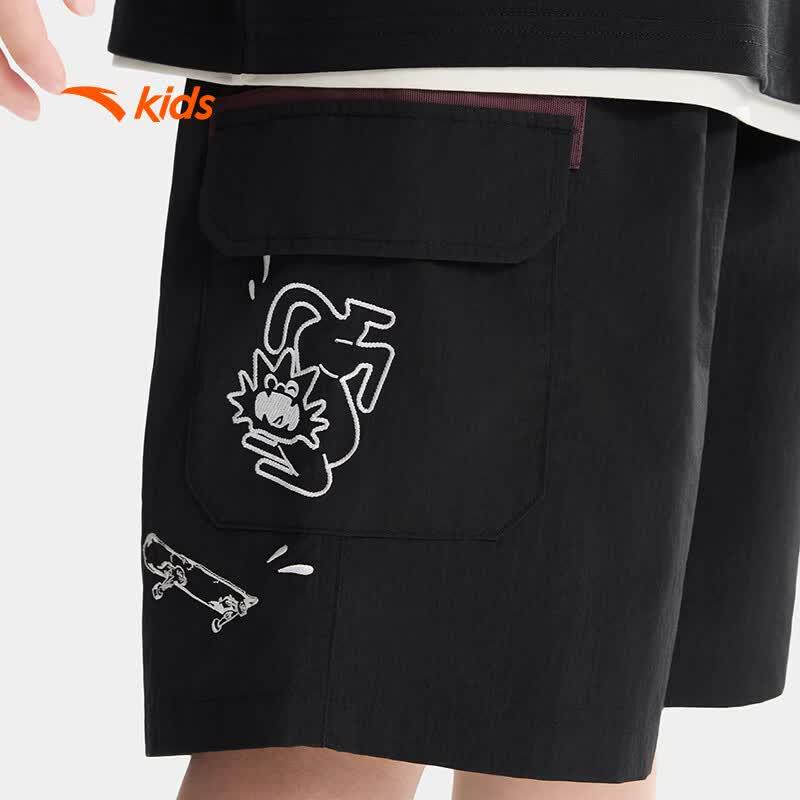 Anta Boys' Summer Breathable Woven Shorts
