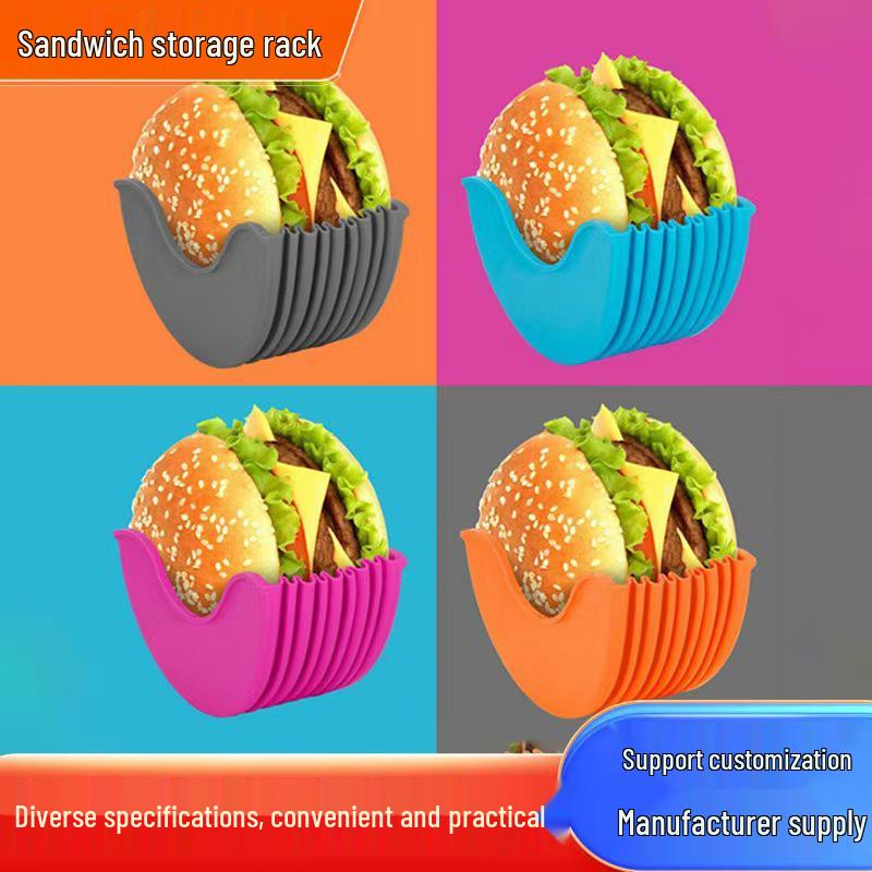 Cross-Border Contactless Hamburger Holder Tray